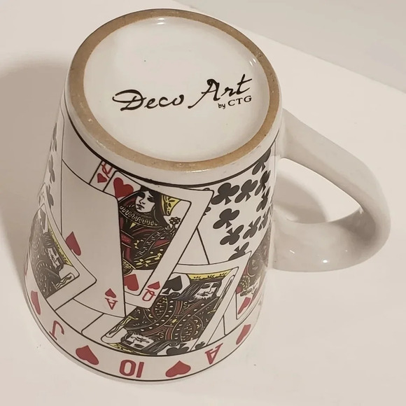 Deco Art by CTG Royal Flush  Deck of Cards Coffee Mug,Multi-colored. - Picture 4 of 6